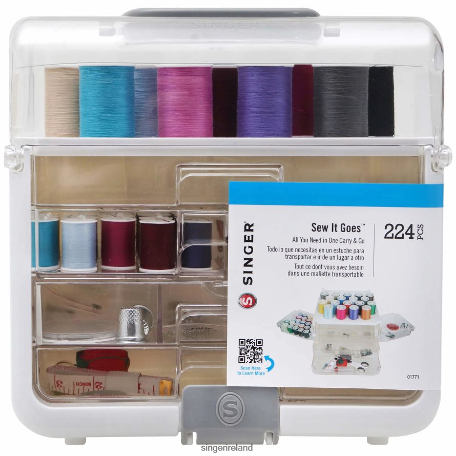 Accessories SINGER Sew-It-Goes 224 Piece Sewing & Craft Storage Kit with Classic Colors 08666F95