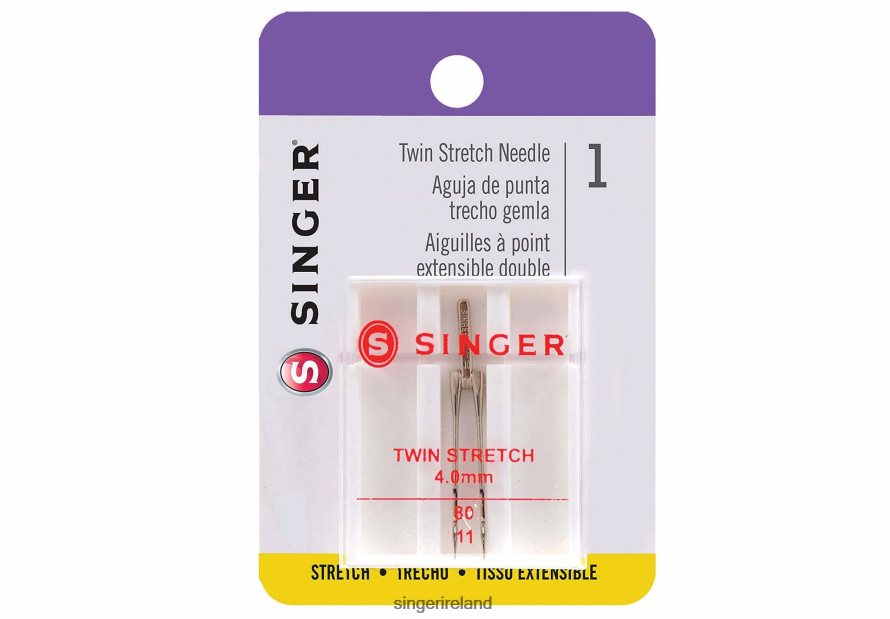 Accessories SINGER 4mm Twin Stretch Needles, Size 80/11 08666F92