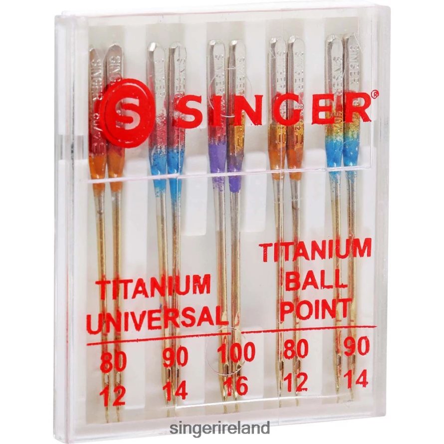 Accessories SINGER Titanium Universal & Ball Point Needles, Assorted Sizes 08666F87
