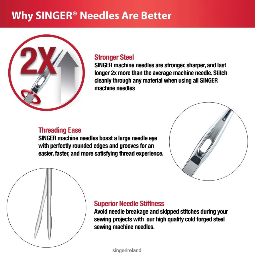 Accessories SINGER Universal Needles Size 80/12 08666F117