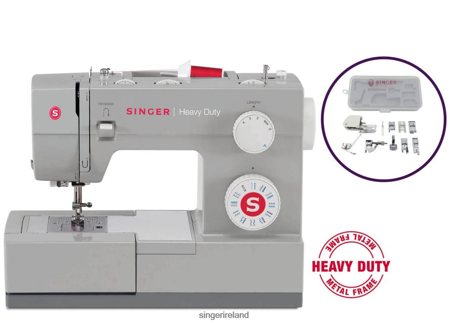 Machines SINGER Heavy Duty 4423 Sewing Machine and Presser Foot Kit Bundle 08666F20