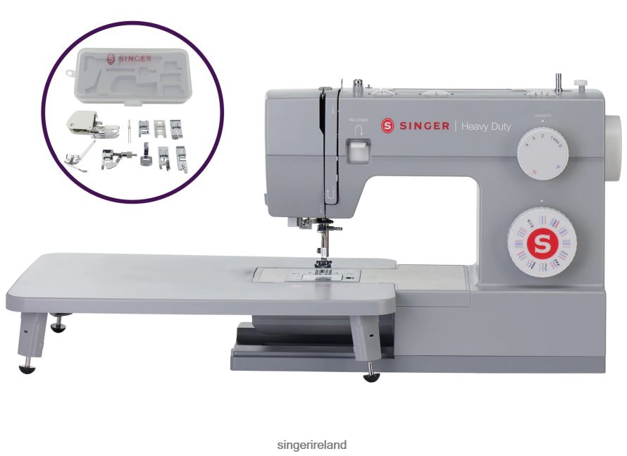 Machines SINGER Heavy Duty 6380 Sewing Machine and Presser Foot Bundle 08666F23