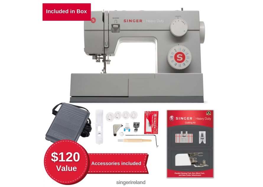Machines SINGER Heavy Duty 44S Sewing Machine and Crafting Kit 08666F38